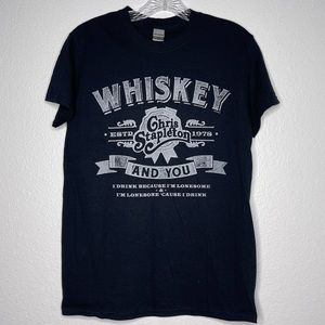 Chris Stapleton Whiskey and You Cotton Band Tee Shirt Size Small‎